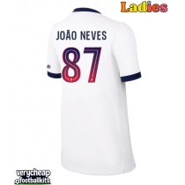 Paris Saint-Germain Joao Neves #87 Replica Away Shirt Ladies 2026-27 Short Sleeve